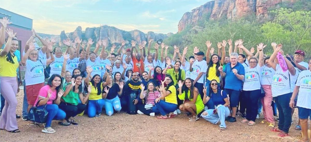 Dia de ação de turismo social e descontração 